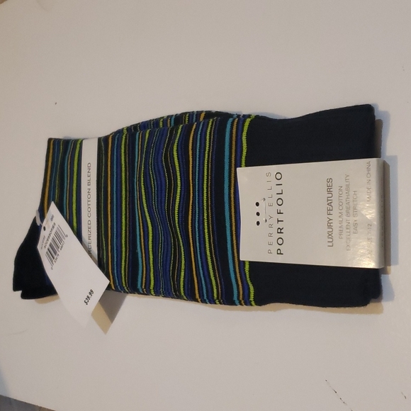 Perry Ellis Other - Perry Ellis Portfolio Striped Dress Socks